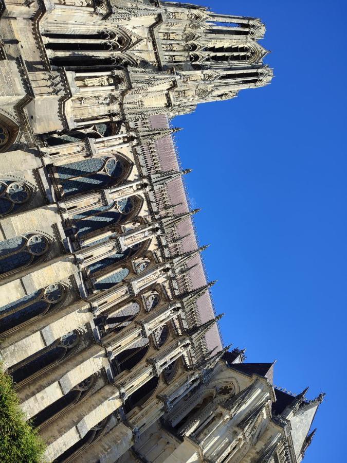 La Place Des Sacres, Proche Gare Et Centre Reims Buitenkant foto
